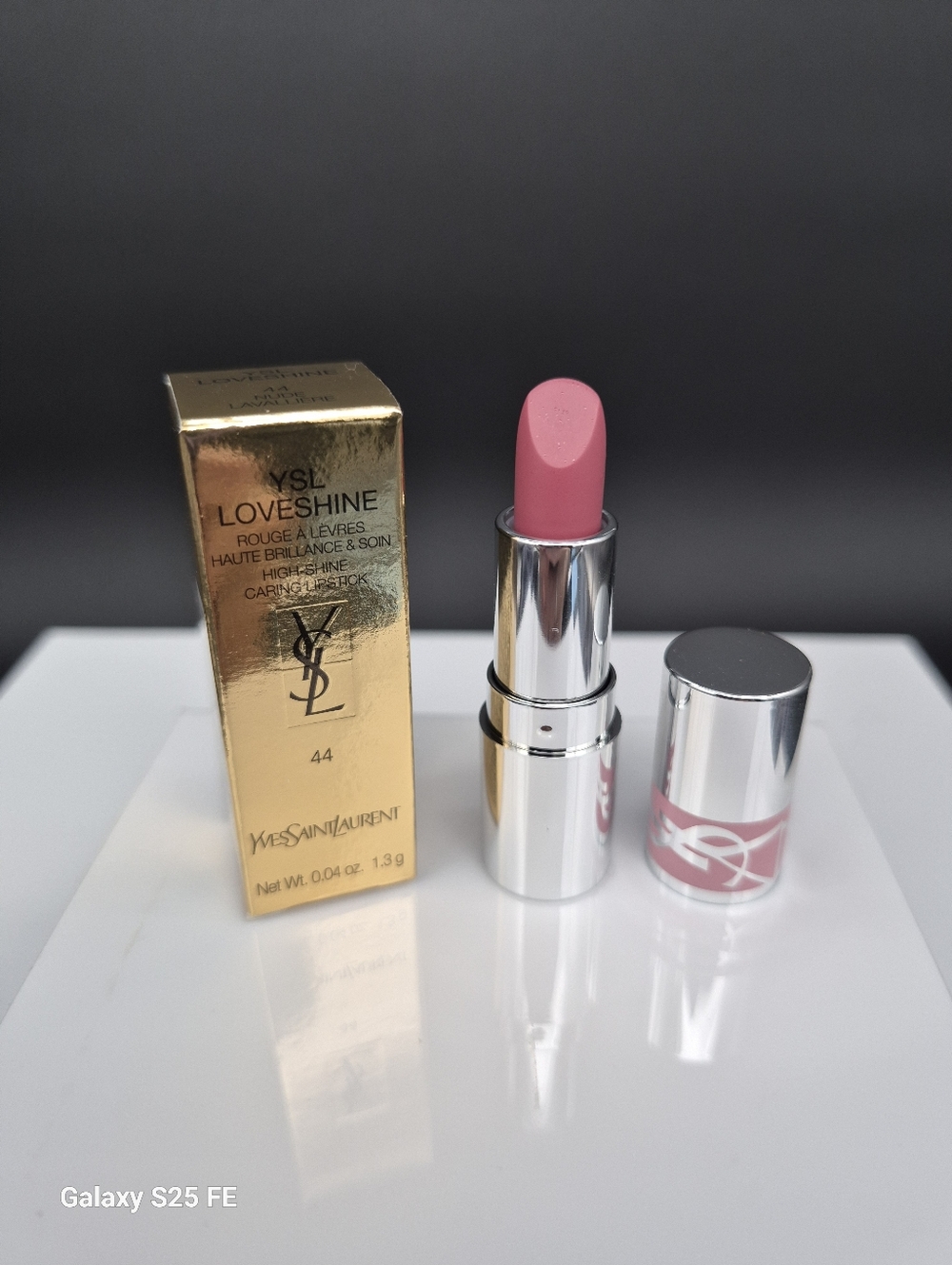 YSL Loveshine High-Shine Caring Lipstick: Nude Lavalliere (44), .04, NIB - Picture 8 of 9